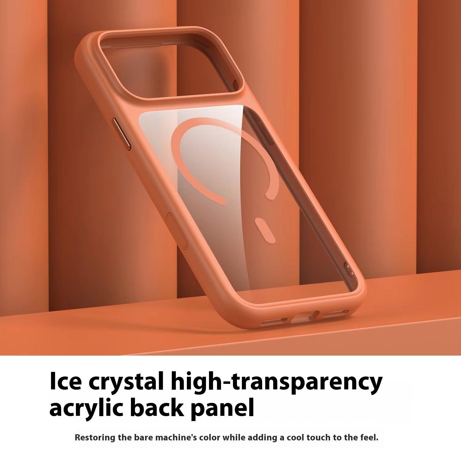 Premium Clear MagSafe iPhone Case – Shockproof Armor Protective Cover with Camera Control Button, Anti-Scratch Transparent Back