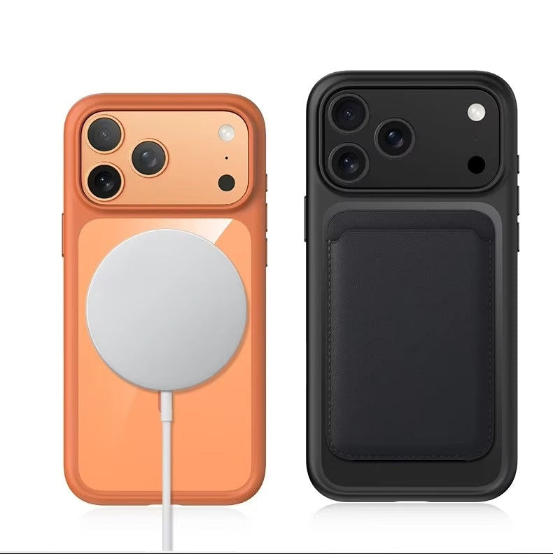 Premium Clear MagSafe iPhone Case – Shockproof Armor Protective Cover with Camera Control Button, Anti-Scratch Transparent Back