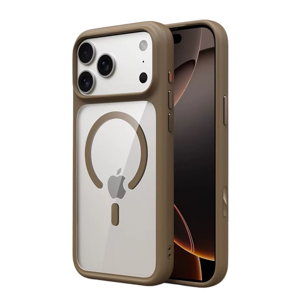 Premium Clear MagSafe iPhone Case – Shockproof Armor Protective Cover with Camera Control Button, Anti-Scratch Transparent Back