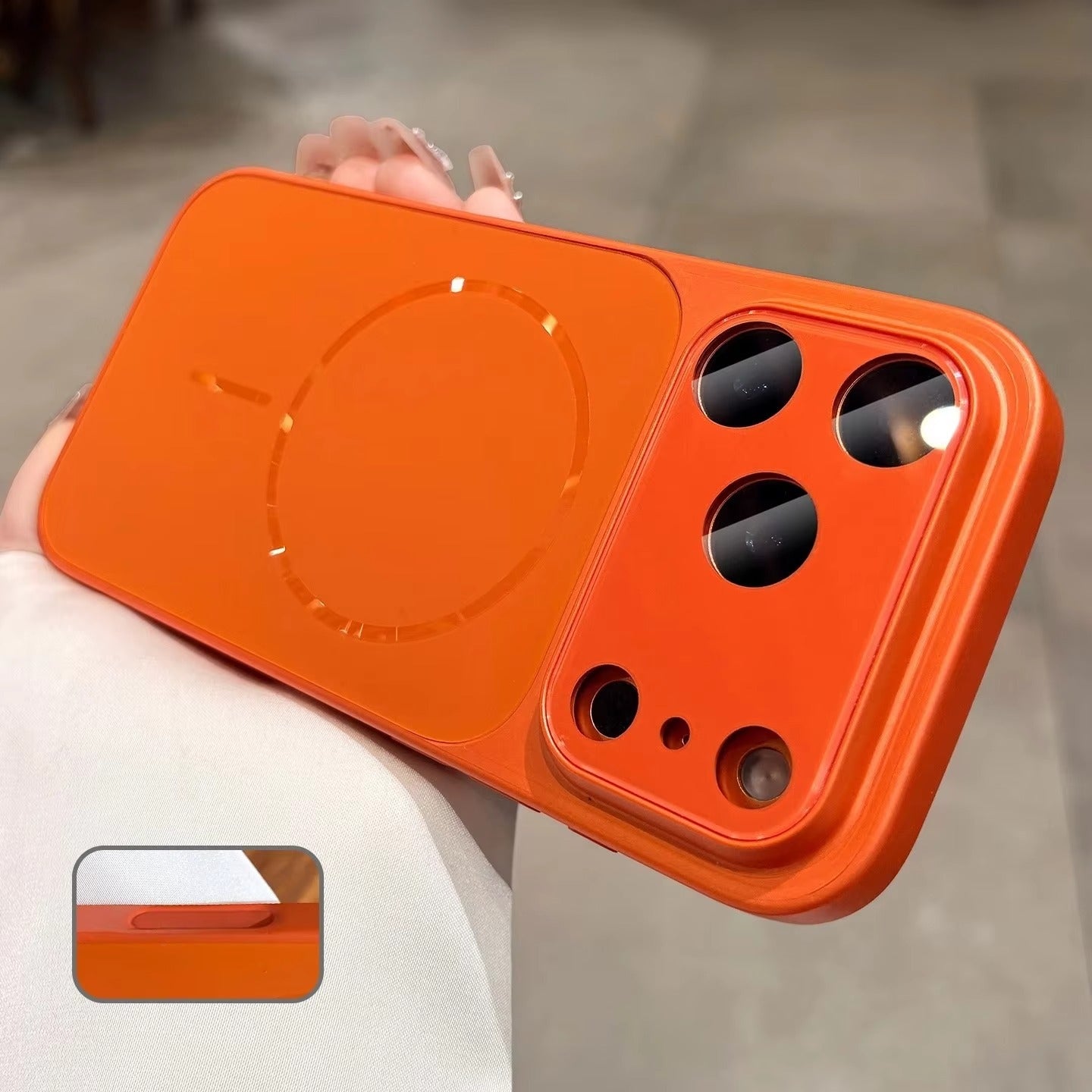 Premium MagSafe iPhone Case – Matte Shockproof Protective Cover with Glass Camera Lens Guard, Camera Control Button and Anti-Fingerprint Finish