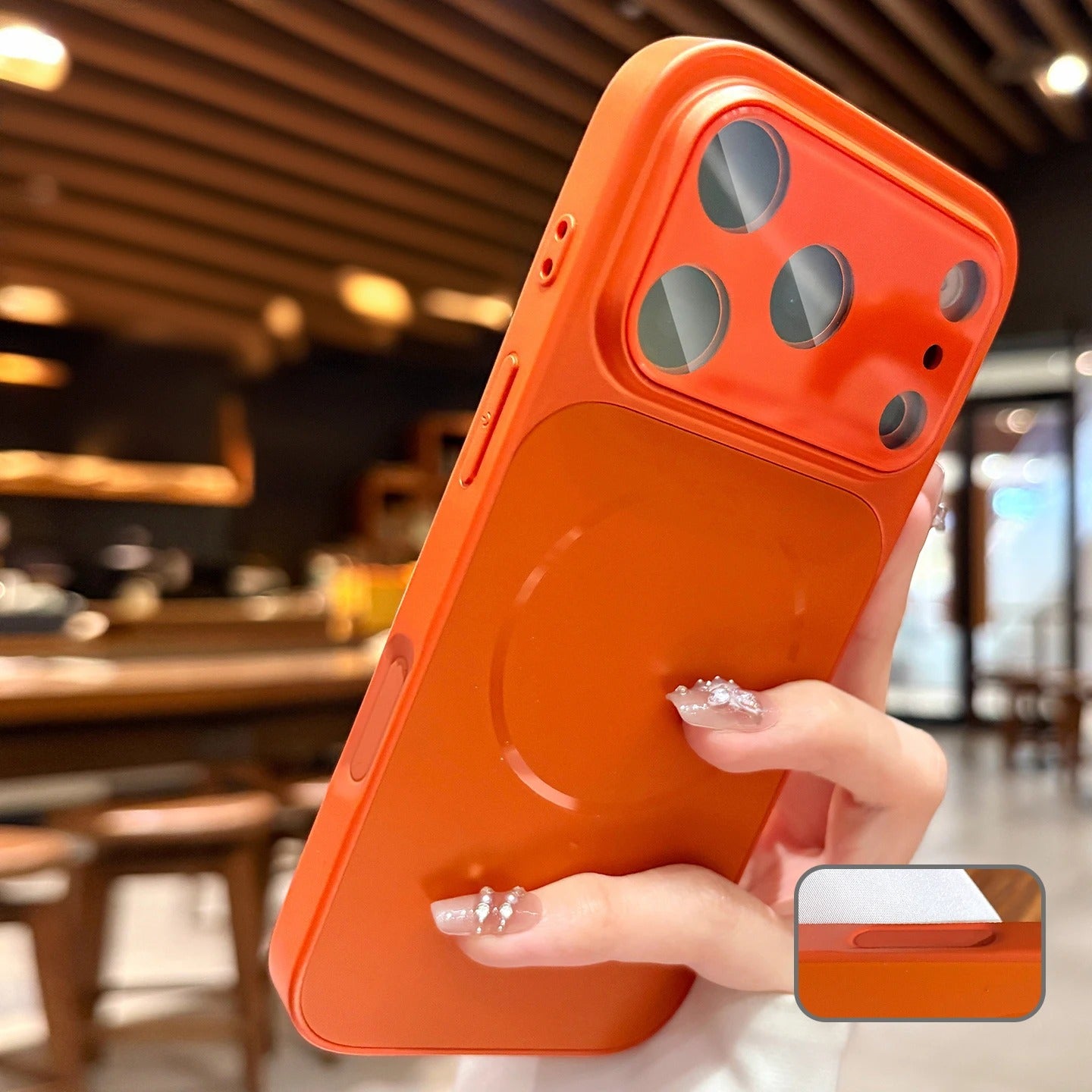 Premium MagSafe iPhone Case – Matte Shockproof Protective Cover with Glass Camera Lens Guard, Camera Control Button and Anti-Fingerprint Finish