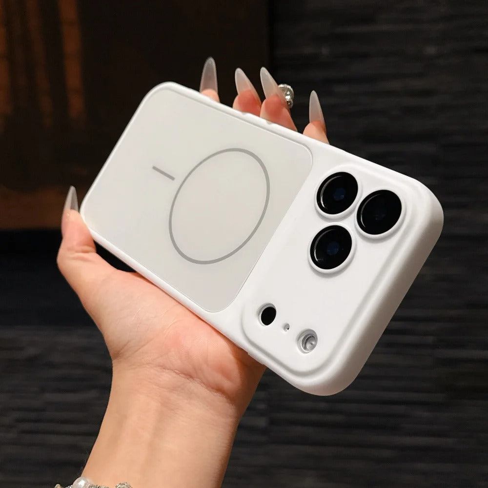 Premium MagSafe iPhone Case – Matte Shockproof Protective Cover with Glass Camera Lens Guard, Camera Control Button and Anti-Fingerprint Finish