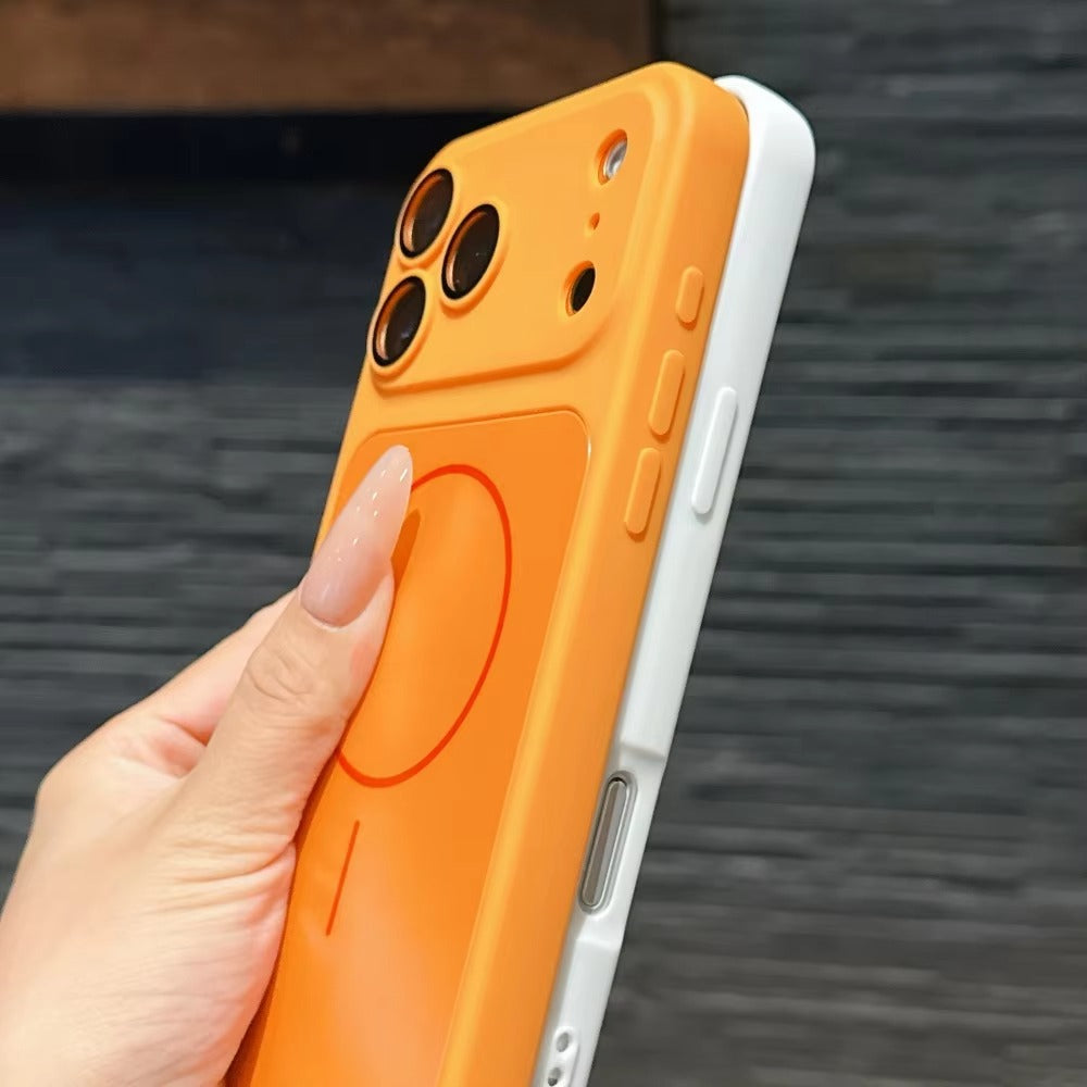 Premium MagSafe iPhone Case – Matte Shockproof Protective Cover with Glass Camera Lens Guard, Camera Control Button and Anti-Fingerprint Finish