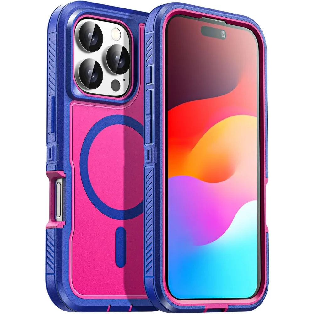 Heavy Duty Shockproof iPhone Case – Rugged Protective Cover with Kickstand, Anti-Scratch, Full-Body Protection for iPhone Models