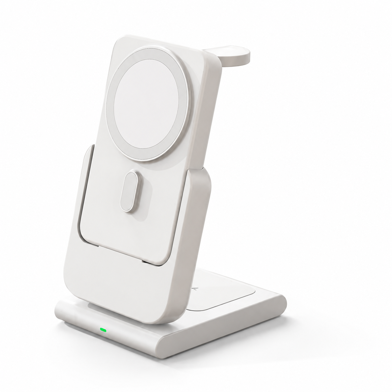 Premium 3-in-1 Magnetic Wireless Charging Station Fast Wireless Charger Portable Power Bank Foldable Charging Dock USB Type C Compatible with iPhone