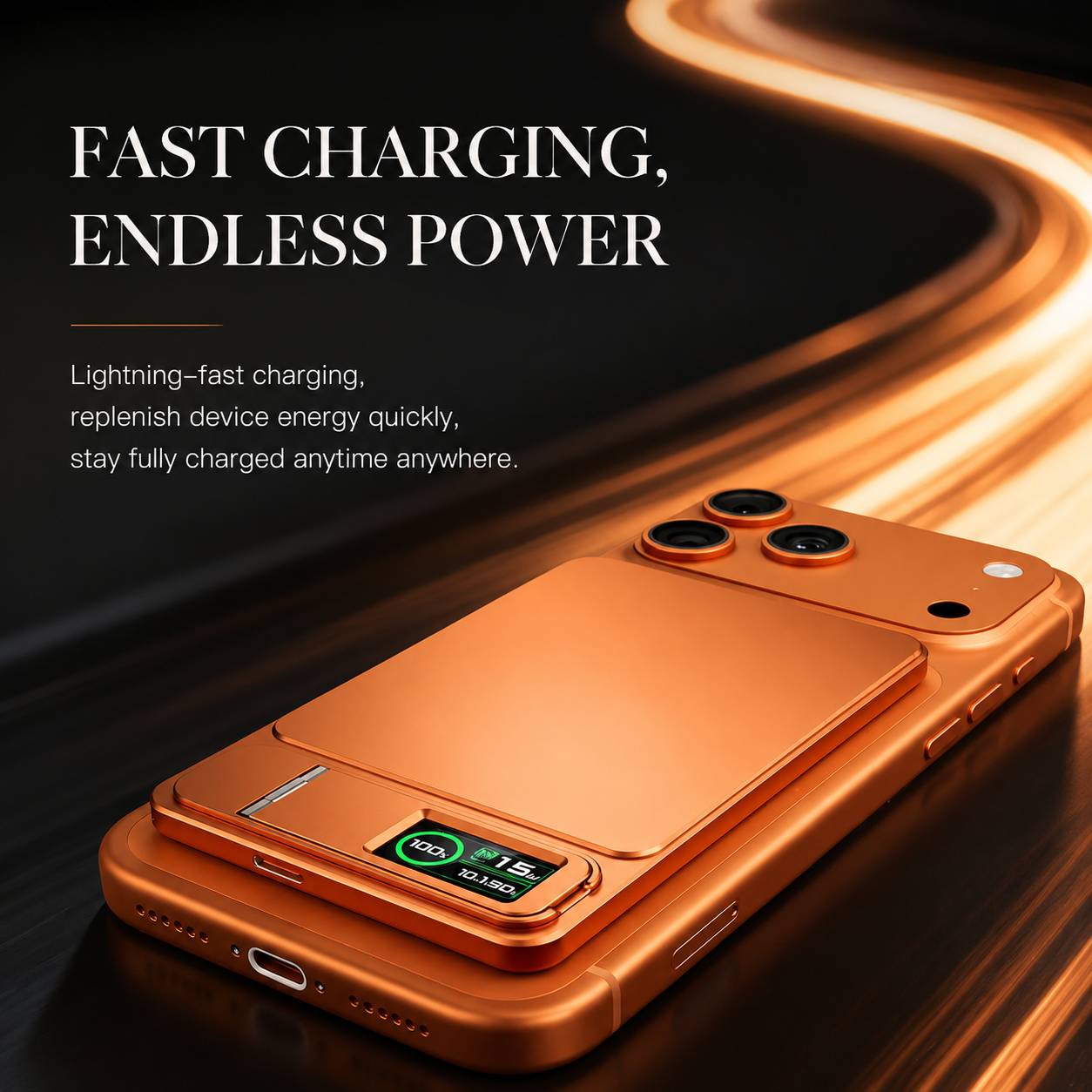 Premium 3 in 1 Magnetic Wireless Power Bank 20W Fast Charging Portable Battery Built In Stand Digital Display Watch Charger Compatible with iPhone