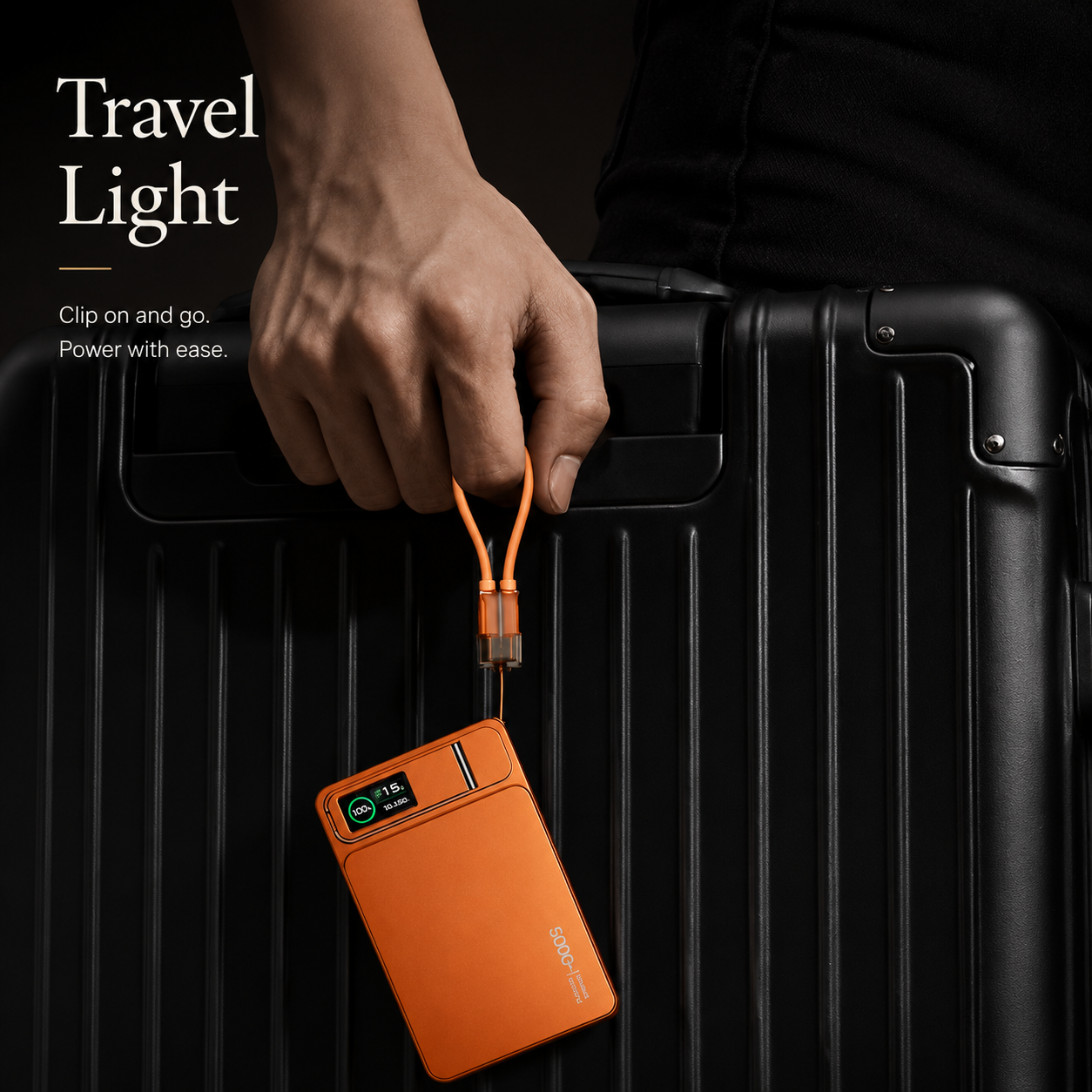 Premium 3 in 1 Magnetic Wireless Power Bank 20W Fast Charging Portable Battery Built In Stand Digital Display Watch Charger Compatible with iPhone