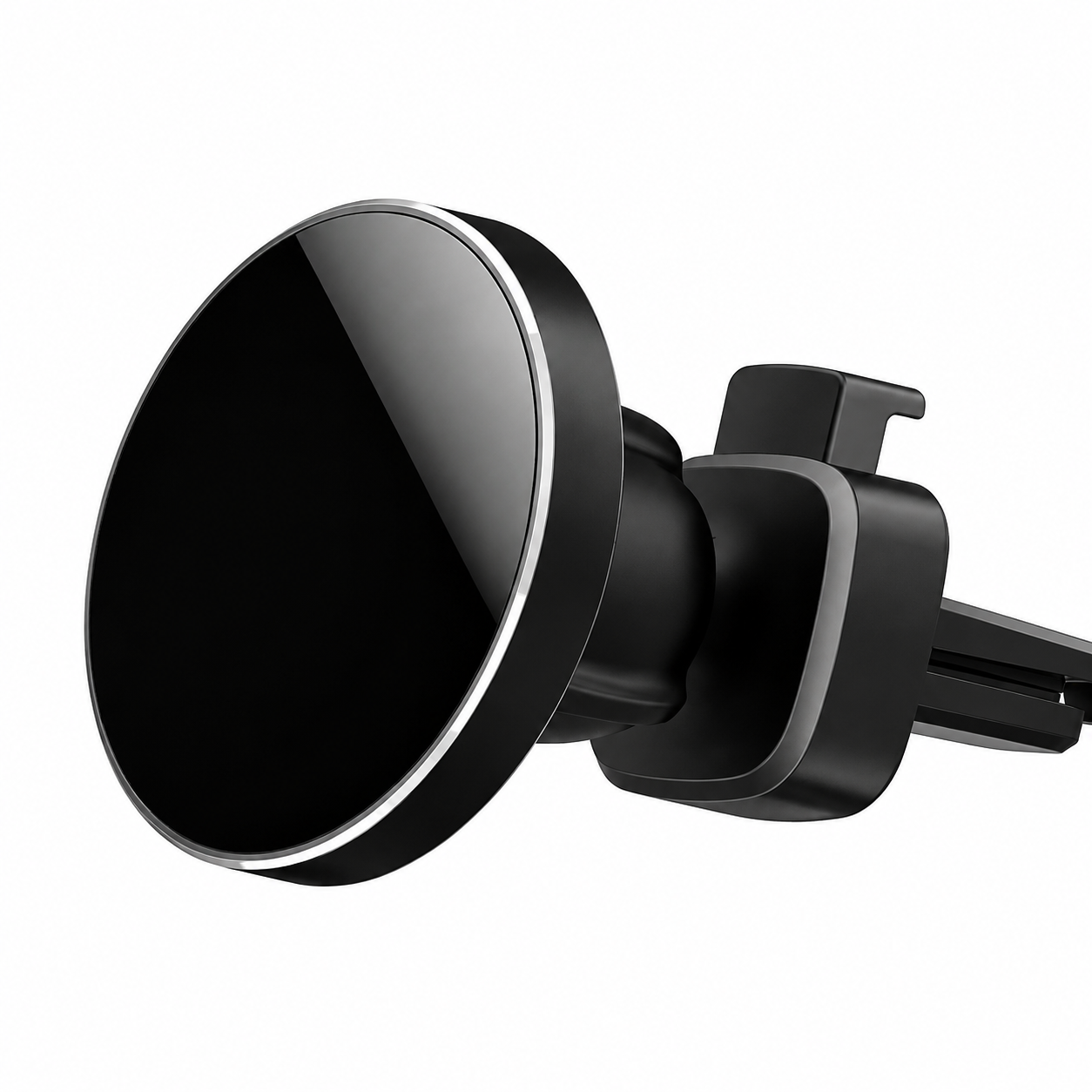 Premium 30W Magnetic Wireless Car Charger Fast Charging Phone Holder Dashboard Air Vent Mount 360° Rotation Smart Chip Anti-Slip Compatible with iPhone
