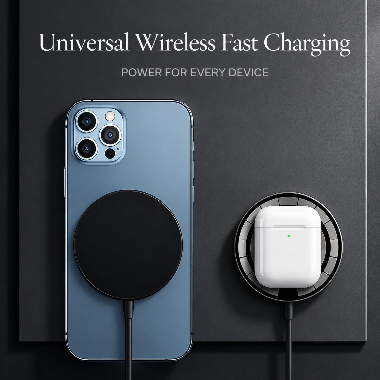 Premium 30W Magnetic Wireless Charger Pad Fast Wireless Charging MagSafe Charging Stand USB-C PD USB-A Non-Slip Compatible with iPhone