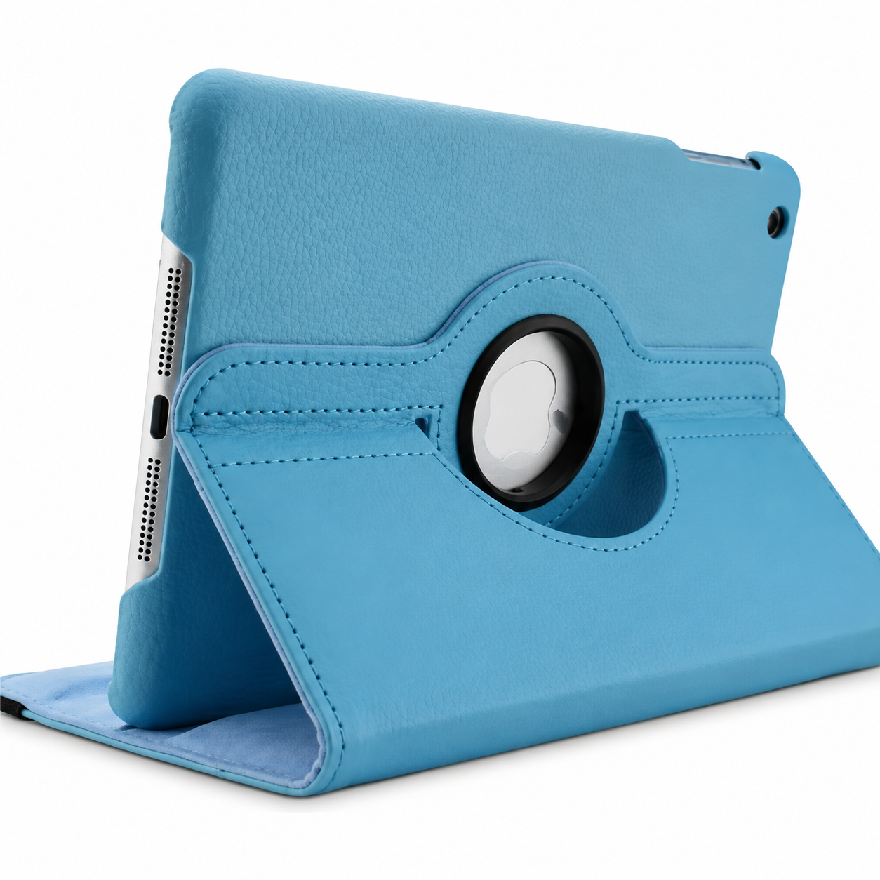 Premium 360° Rotating PU Leather iPad Case Smart Cover Auto Sleep Wake Shockproof Protective Stand Multi-Angle Tablet Case Compatible with iPad