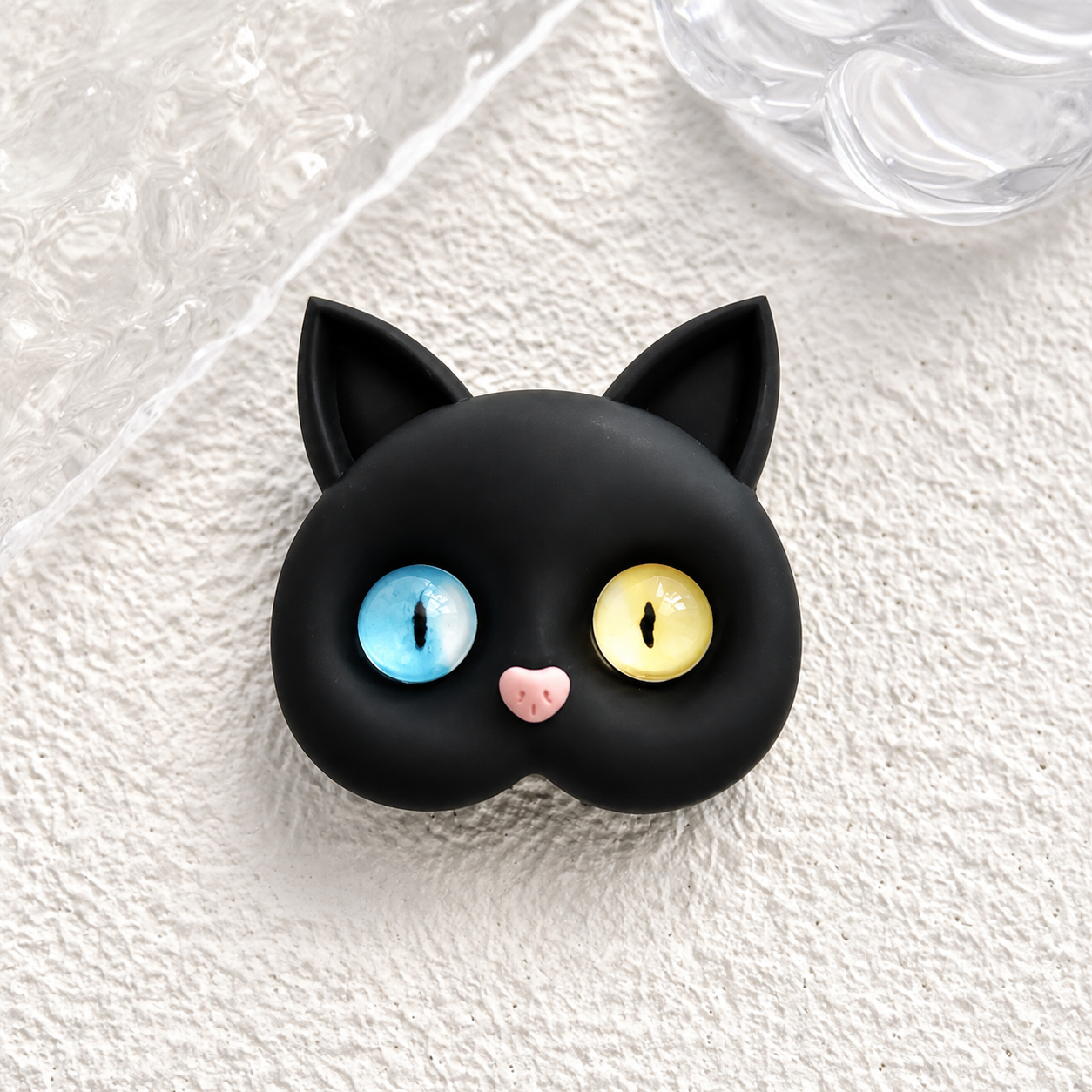Premium 3D Cat Phone Grip Holder Korean INS Style Air Sac Griptok Finger Ring Stand Foldable Rotating Anti-Drop Phone Accessory Compatible with iPhone
