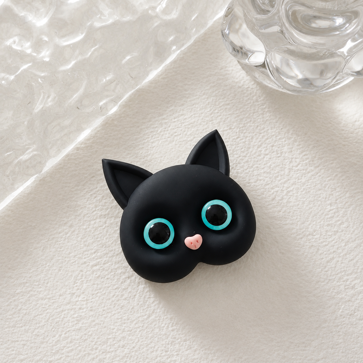 Premium 3D Cat Phone Grip Holder Korean INS Style Air Sac Griptok Finger Ring Stand Foldable Rotating Anti-Drop Phone Accessory Compatible with iPhone