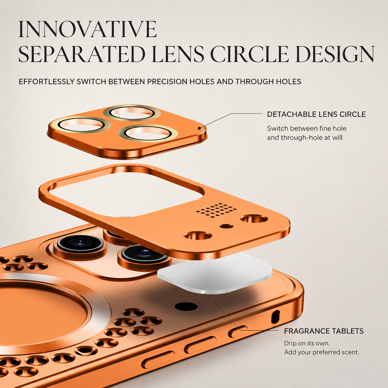 Premium Aluminum Alloy Magnetic iPhone Case – Heat Dissipation Metal Frame Cover with Shockproof Anti-Fall Protection and Camera Lens Guard