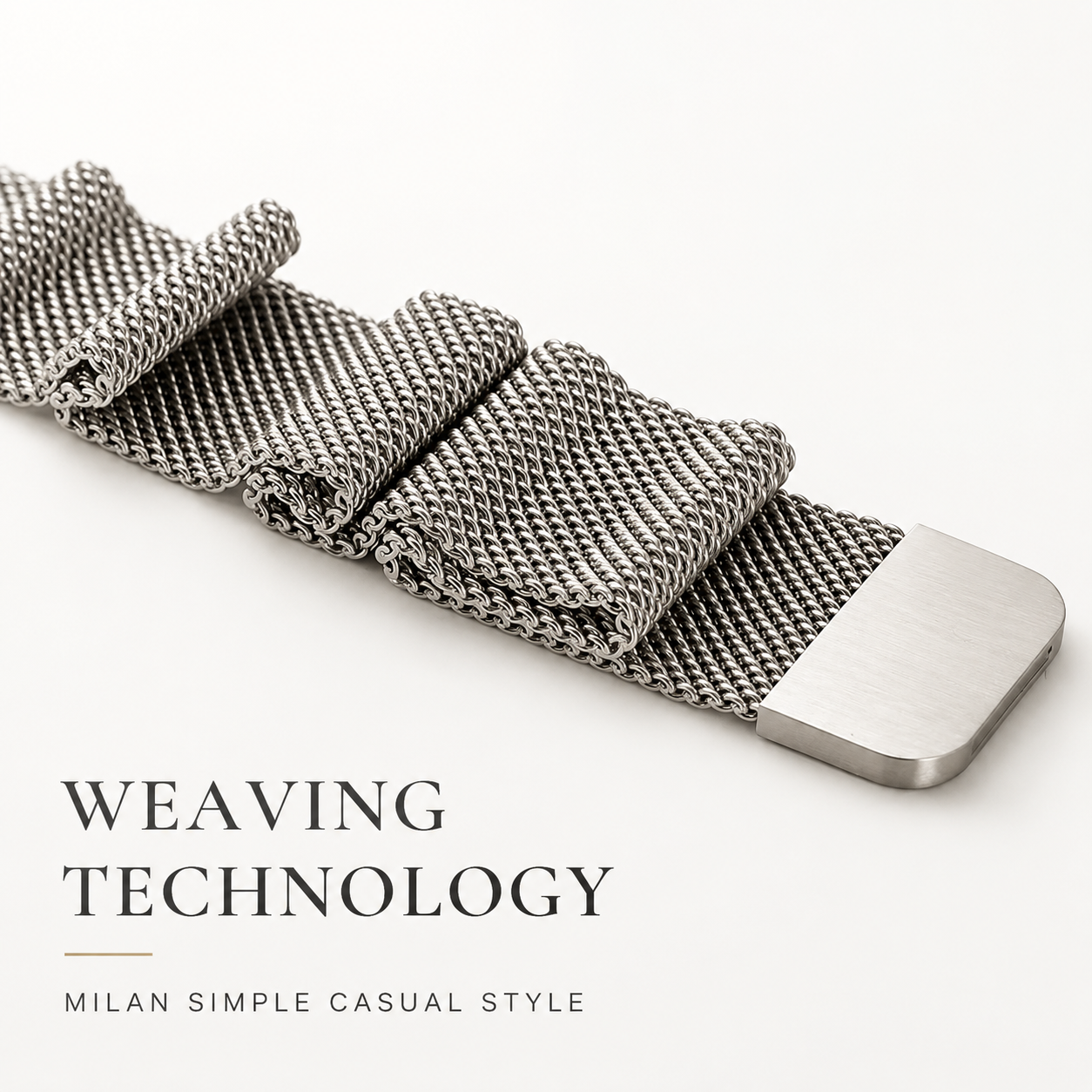 Premium Apple Watch Milanese Loop Band Stainless Steel Mesh Magnetic Adjustable Watch Strap Replacement Wristband Compatible with Apple Watch Bracelet