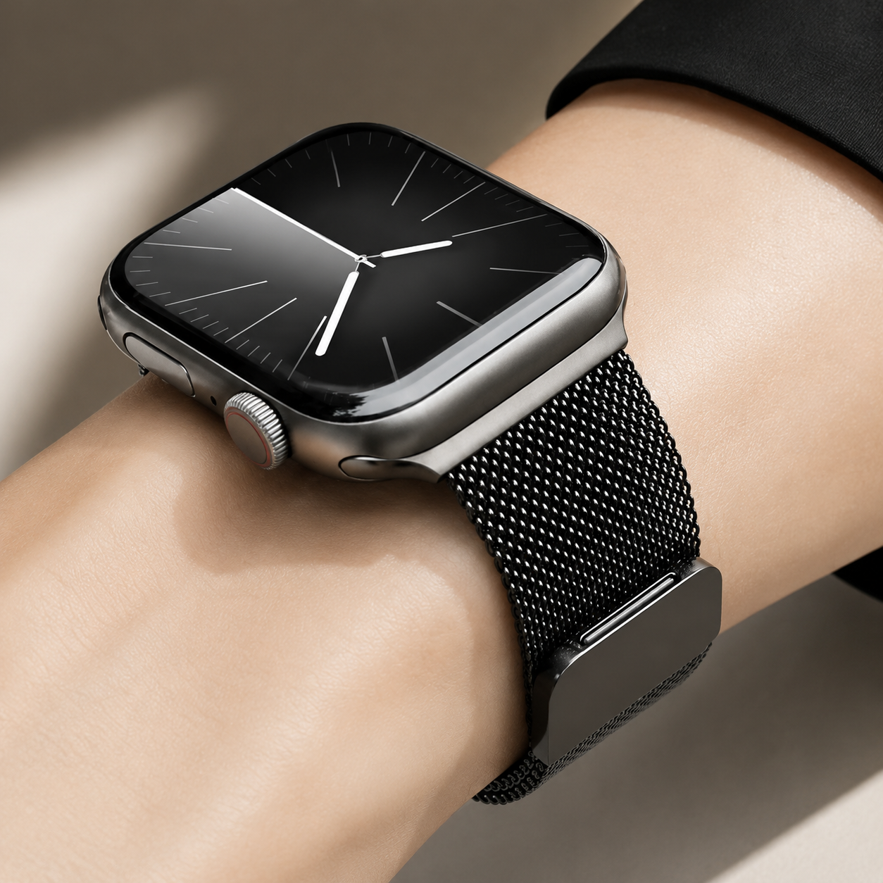 Premium Apple Watch Milanese Loop Band Stainless Steel Mesh Magnetic Adjustable Watch Strap Replacement Wristband Compatible with Apple Watch Bracelet