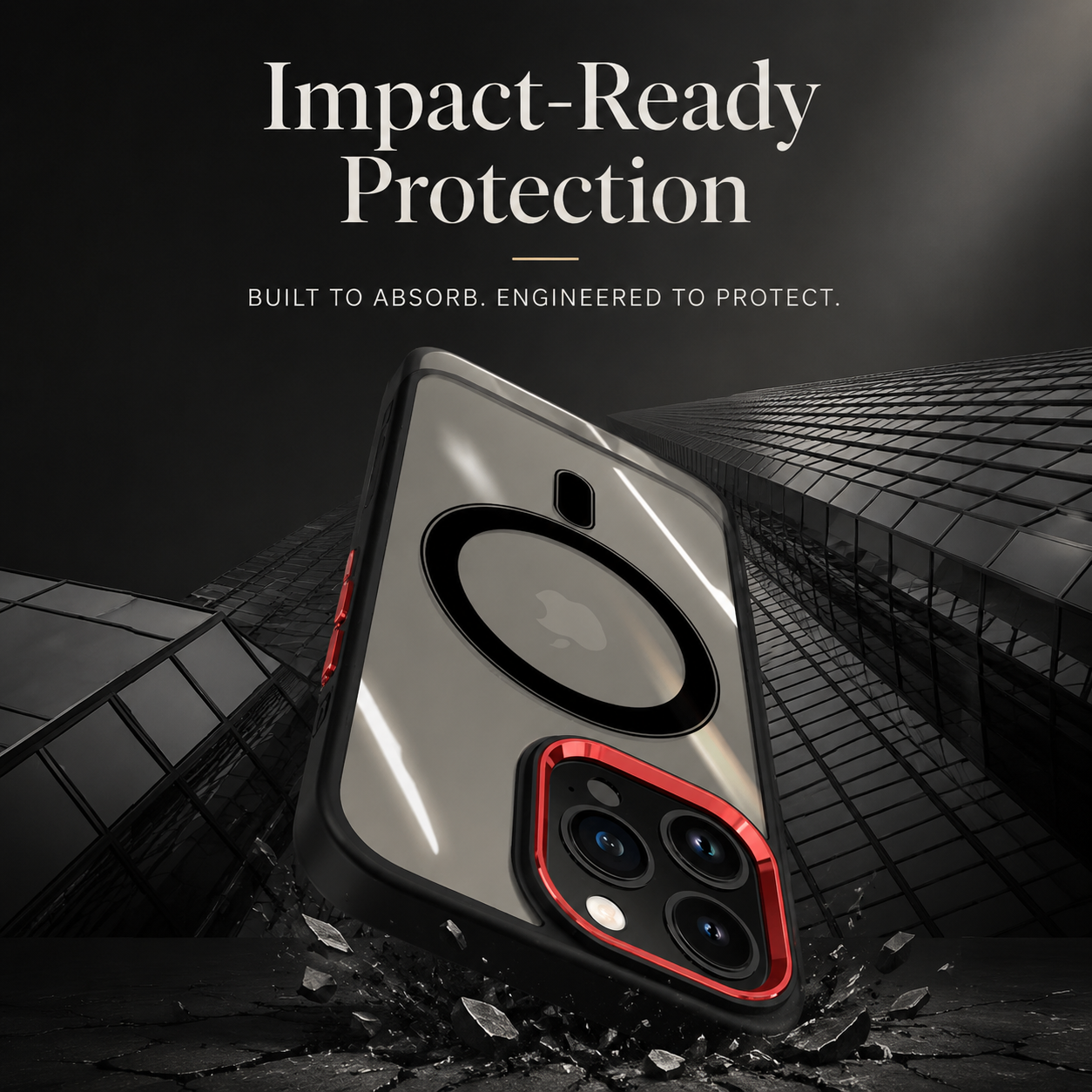 Premium Clear MagSafe iPhone Case Transparent PC Cover TPU Bumper Magnetic Wireless Charging Shockproof Slim Protective Cover Lens Protection