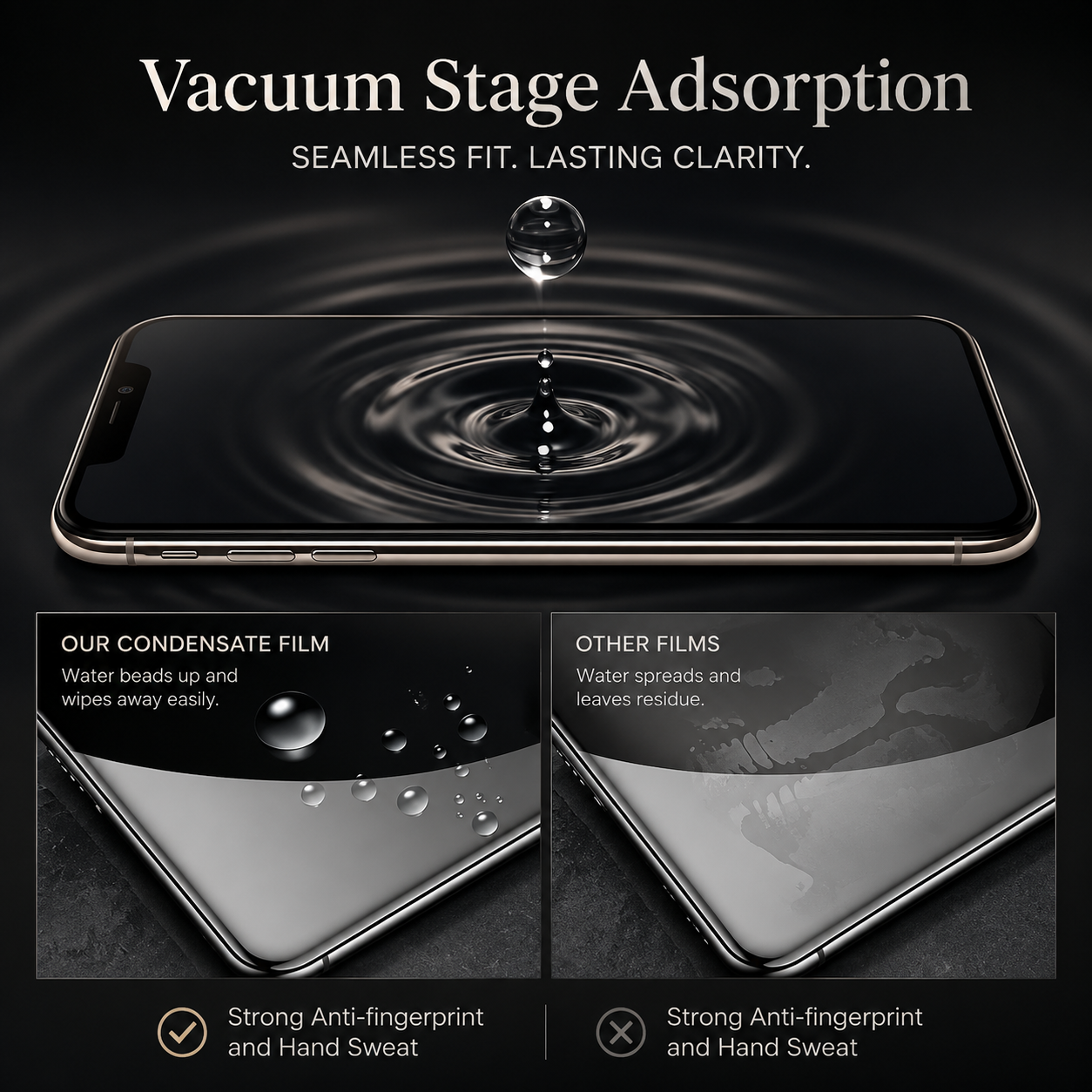 Premium Hydrogel Screen Protector Flexible Full Cover Protective Film Scratch Resistant Smooth Touch Impact Protection Compatible with iPhone