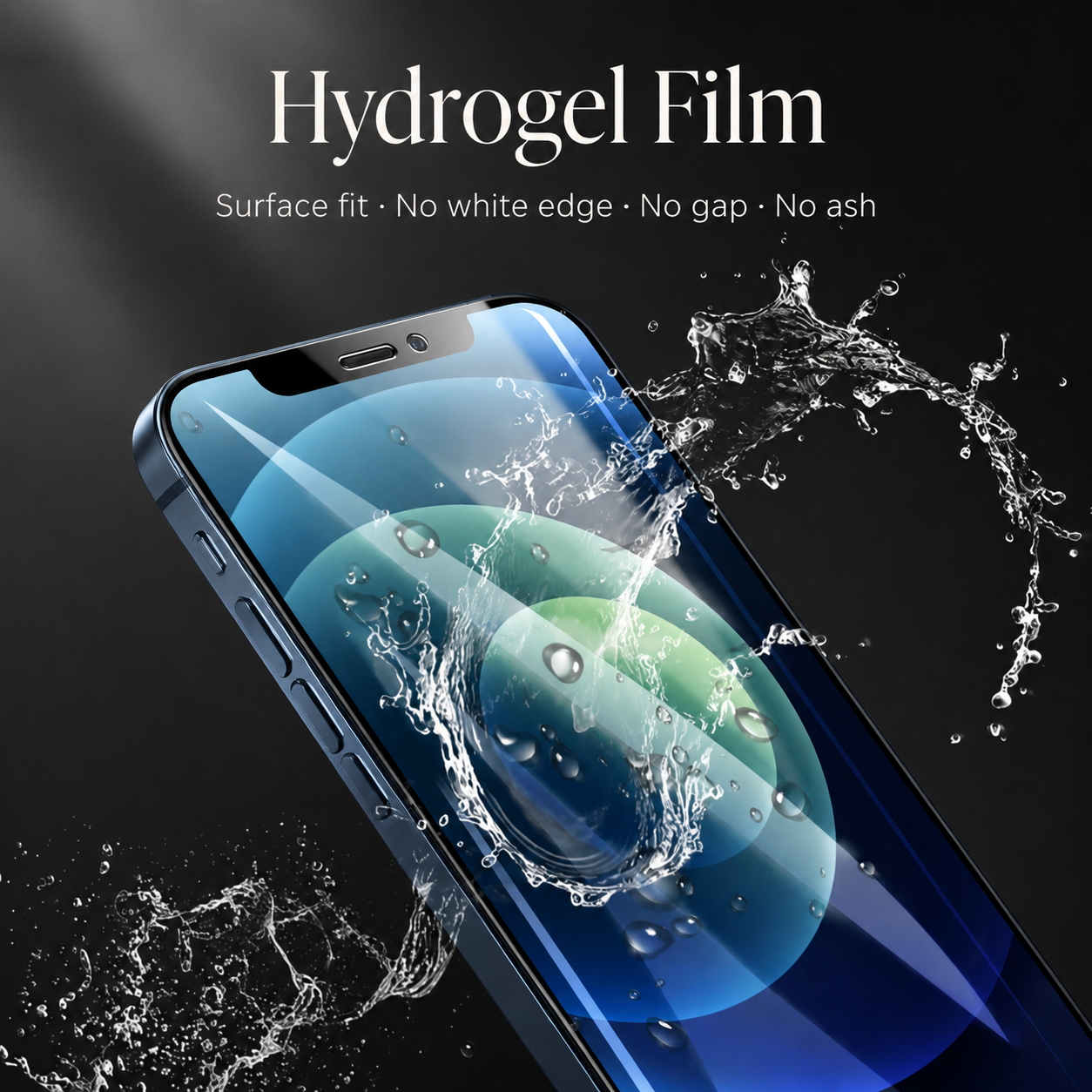 Premium Hydrogel Screen Protector Flexible Full Cover Protective Film Scratch Resistant Smooth Touch Impact Protection Compatible with iPhone