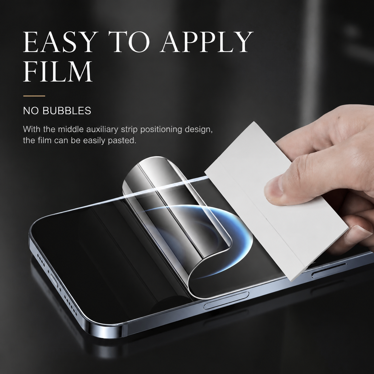 Premium Hydrogel Screen Protector Flexible Full Cover Protective Film Scratch Resistant Smooth Touch Impact Protection Compatible with iPhone