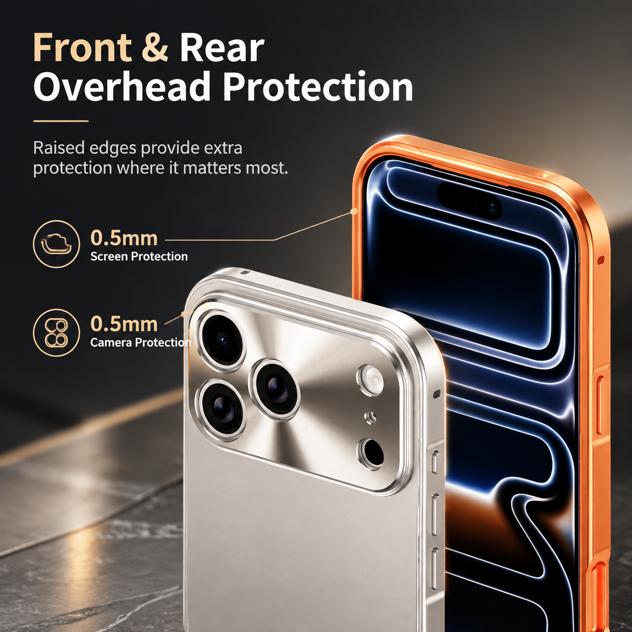 Premium Luxury iPhone Case Aluminum Alloy Frame Frosted Matte Backplate Cover Shockproof Camera Lens Protection Ultra Thin Slim Durable Design Finish