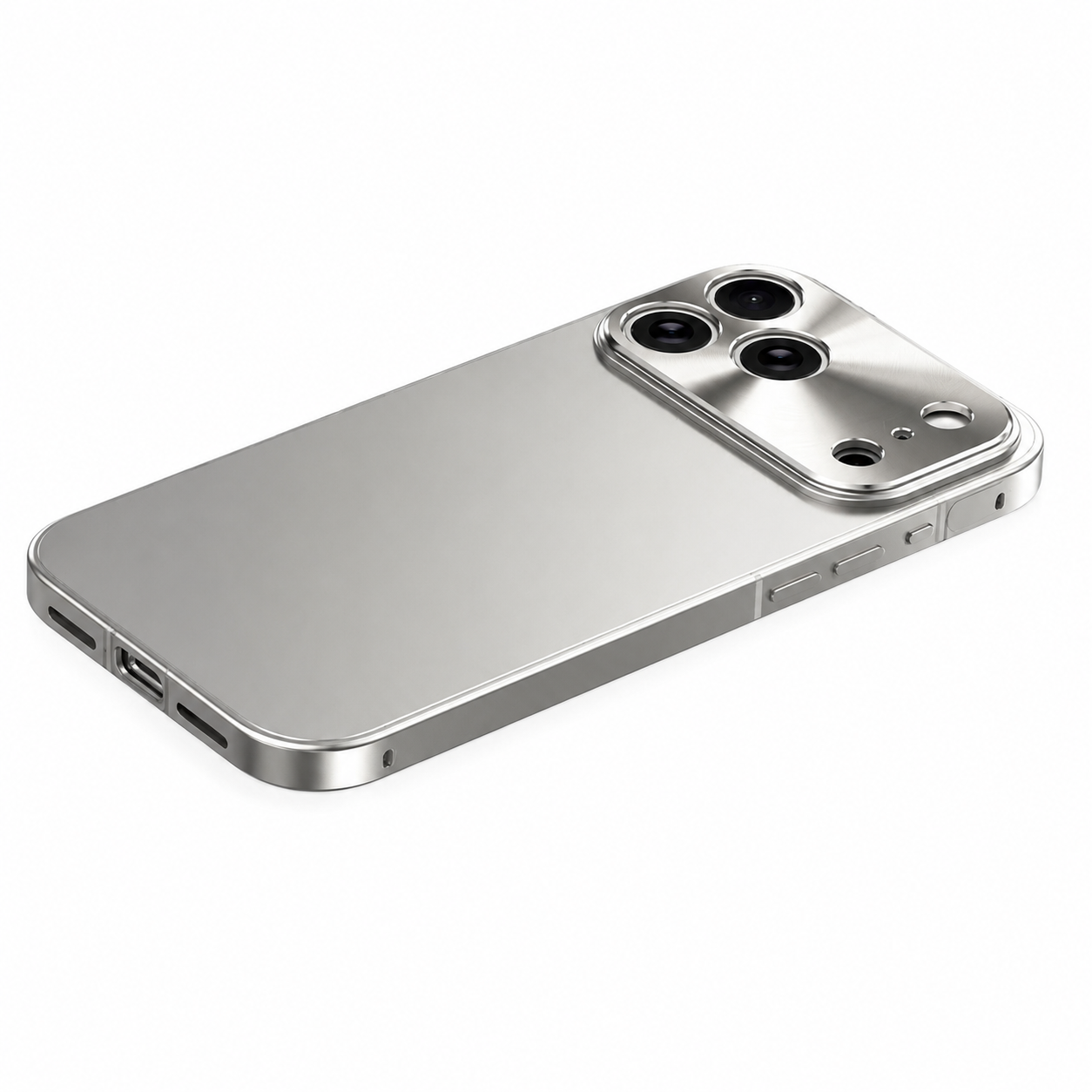 Premium Luxury iPhone Case Aluminum Alloy Frame Frosted Matte Backplate Cover Shockproof Camera Lens Protection Ultra Thin Slim Durable Design Finish