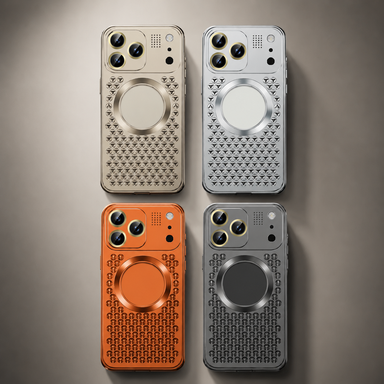 Premium Luxury iPhone Case Aluminum Alloy Magnetic Cover Heat Dissipation Metal Frame Camera Lens Guard Anti Fall Protective Durable Design Build