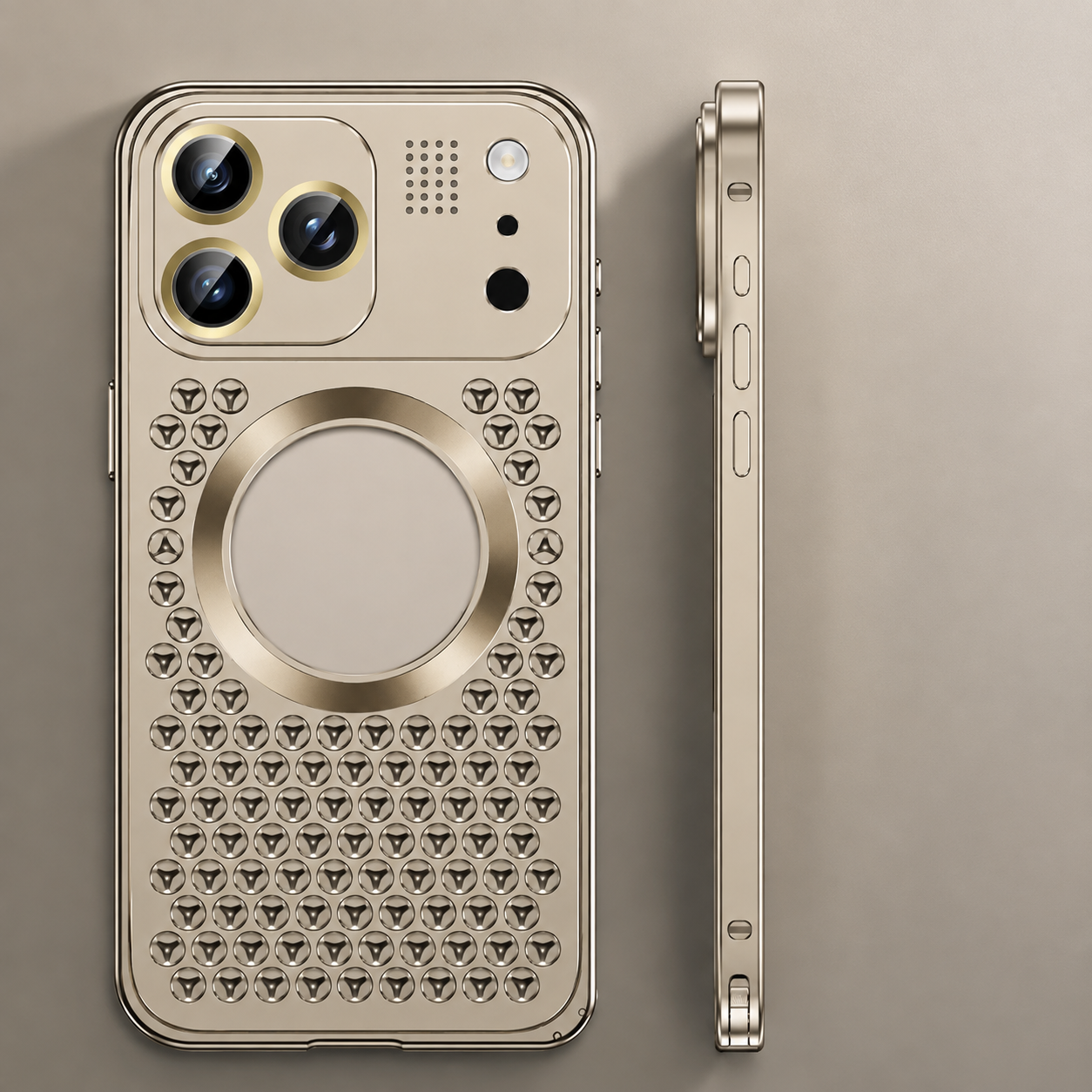 Premium Luxury iPhone Case Aluminum Alloy Magnetic Cover Heat Dissipation Metal Frame Camera Lens Guard Anti Fall Protective Durable Design Build