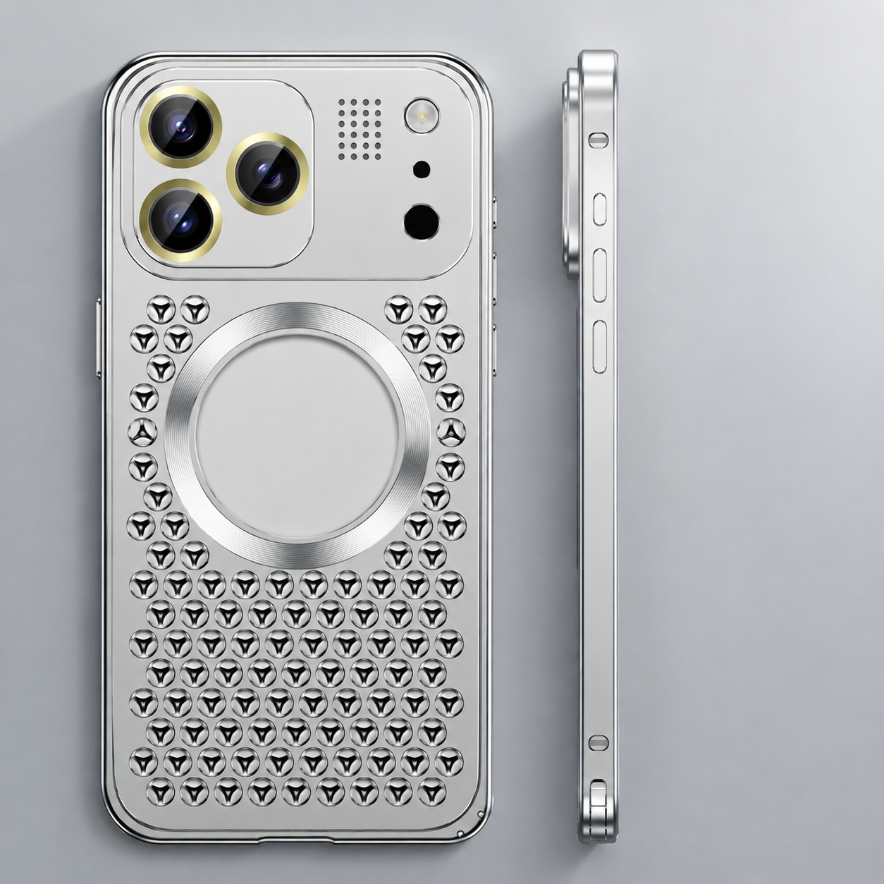 Premium Luxury iPhone Case Aluminum Alloy Magnetic Cover Heat Dissipation Metal Frame Camera Lens Guard Anti Fall Protective Durable Design Build