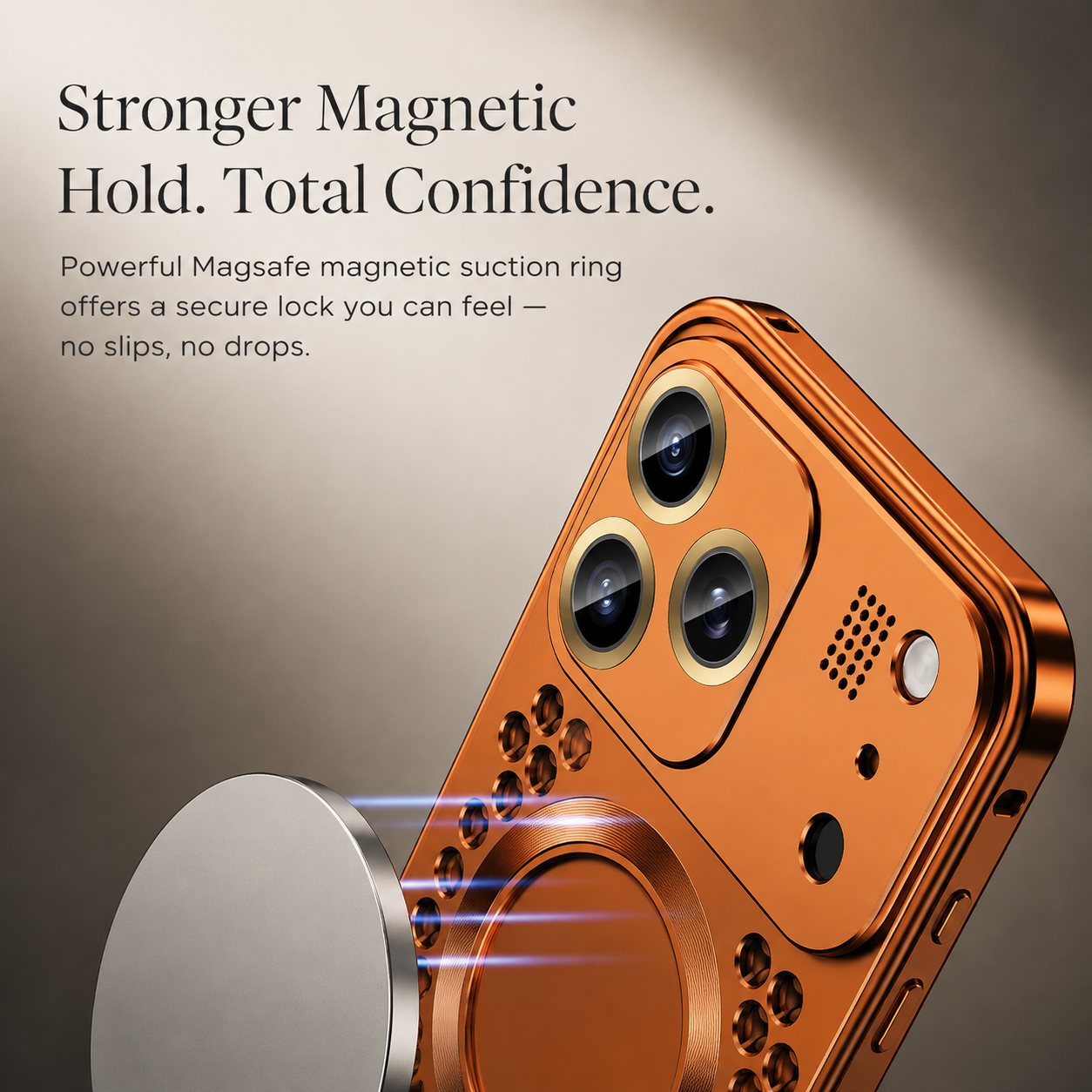 Premium Luxury iPhone Case Aluminum Alloy Magnetic Cover Heat Dissipation Metal Frame Camera Lens Guard Anti Fall Protective Durable Design Build