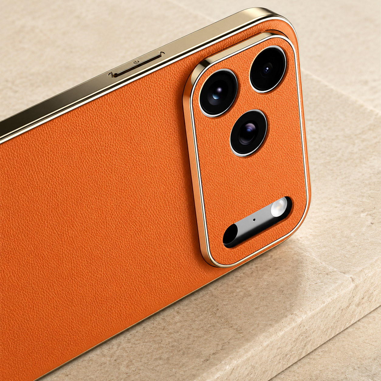 Premium Luxury iPhone Case Genuine Cowhide Leather Cover Shockproof Frame Full Camera Lens Protection Anti Slip Matte Finish Slim Protective Design