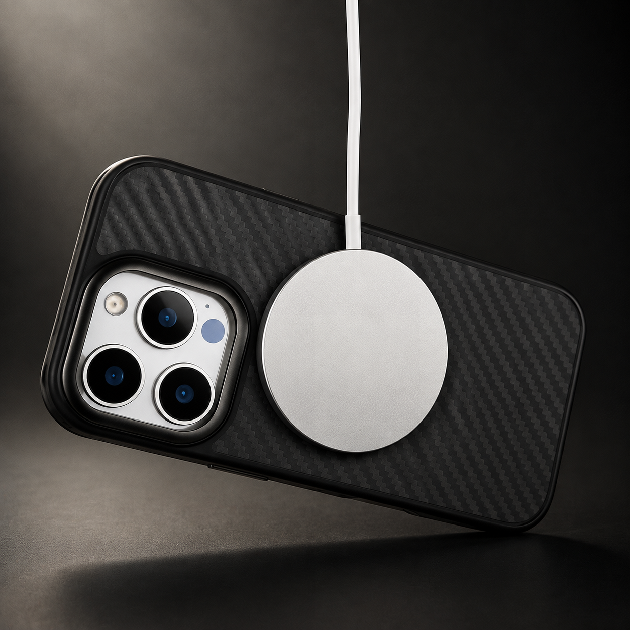 Premium Luxury iPhone Case MagSafe Compatible 1500D Aviation Carbon Fiber Cover Shockproof TPU Ultra Lightweight High Strength Protective Durable Design Finish