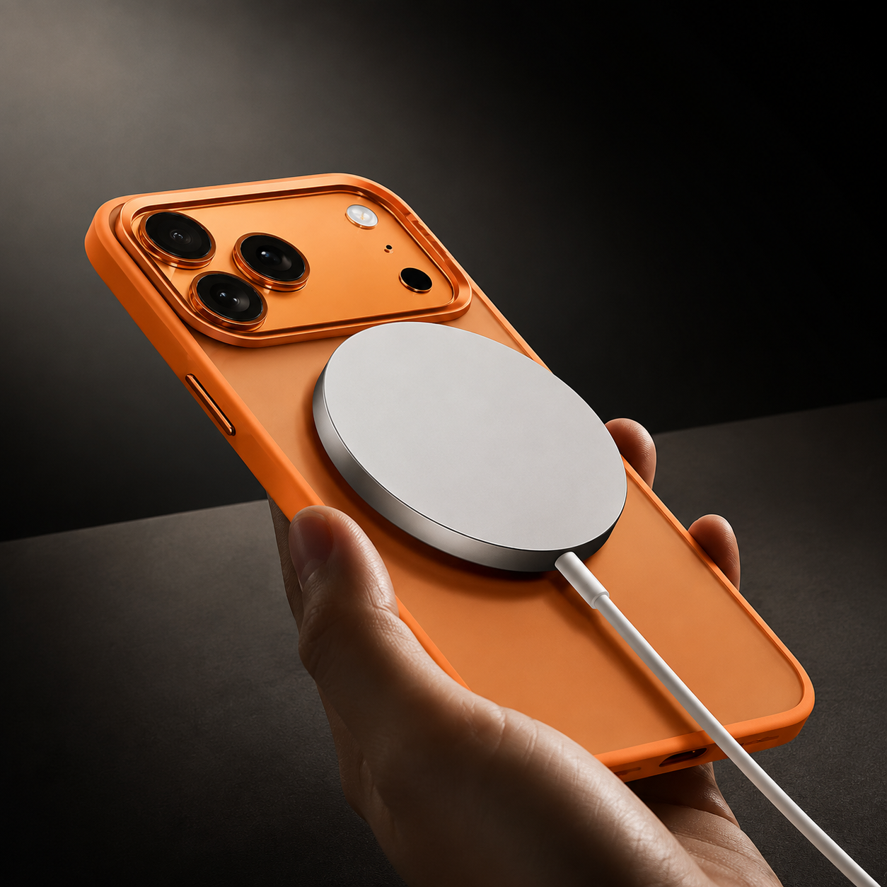 Premium Luxury iPhone Case MagSafe Compatible Alloy Lens Frame Matte Cover Translucent PC TPU Hybrid Shockproof Protective Durable Design Finish