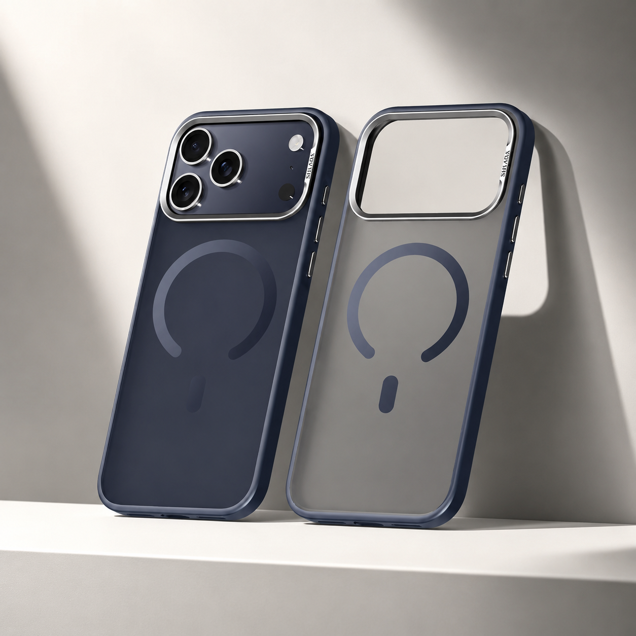 Premium Luxury iPhone Case MagSafe Compatible Alloy Lens Frame Matte Cover Translucent PC TPU Hybrid Shockproof Protective Durable Design Finish