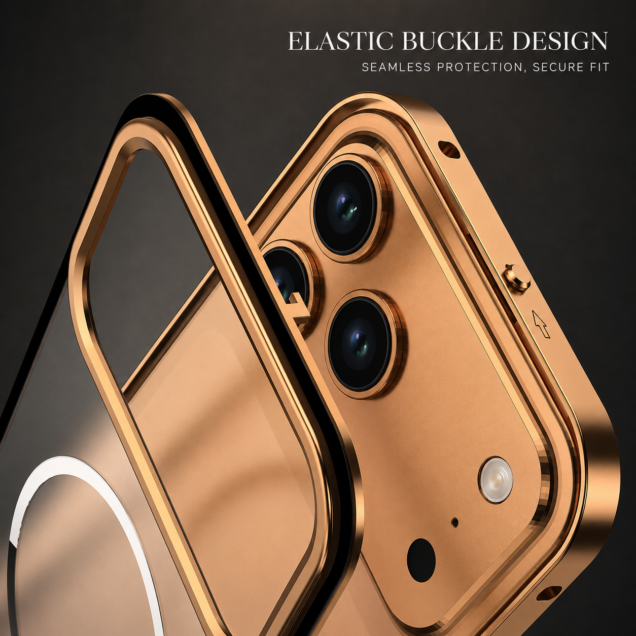 Premium Luxury iPhone Case MagSafe Compatible Aluminum Alloy Frosted Magnetic Backplate Full Protection Anti Fingerprint Slim Durable Design
