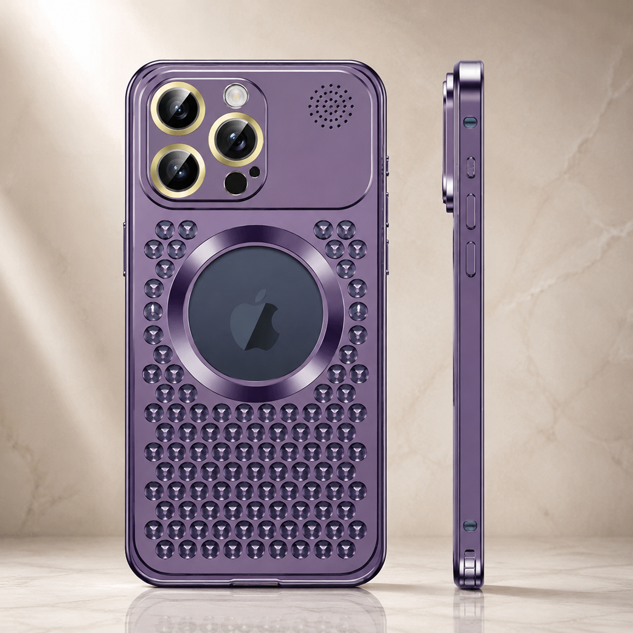 Premium Luxury iPhone Case MagSafe Compatible Aluminum Frame Heat Dissipation Metal Cover Shockproof Camera Protection Electroplated Slim Durable Design Finish