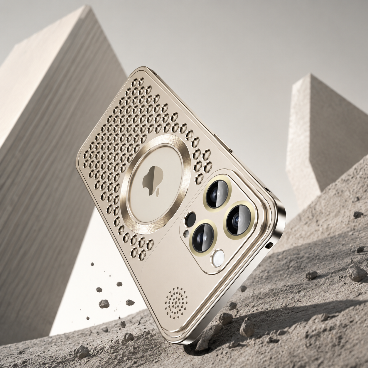 Premium Luxury iPhone Case MagSafe Compatible Aluminum Frame Heat Dissipation Metal Cover Shockproof Camera Protection Electroplated Slim Durable Design Finish