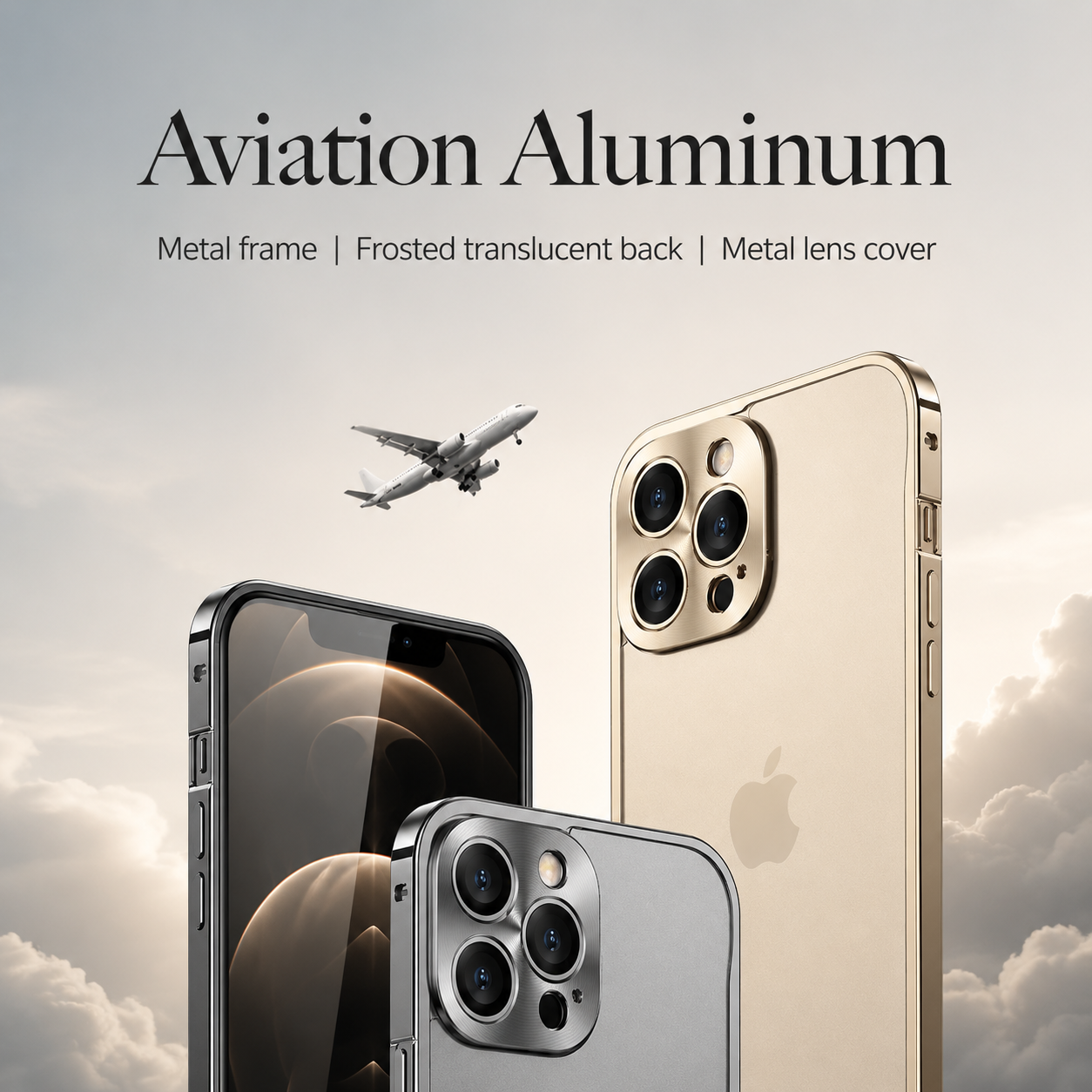 Premium Luxury iPhone Case MagSafe Compatible Aluminum Metal Frame Cover Shockproof Full Camera Protection Magnetic Fit Wireless Charging Slim Design Finish