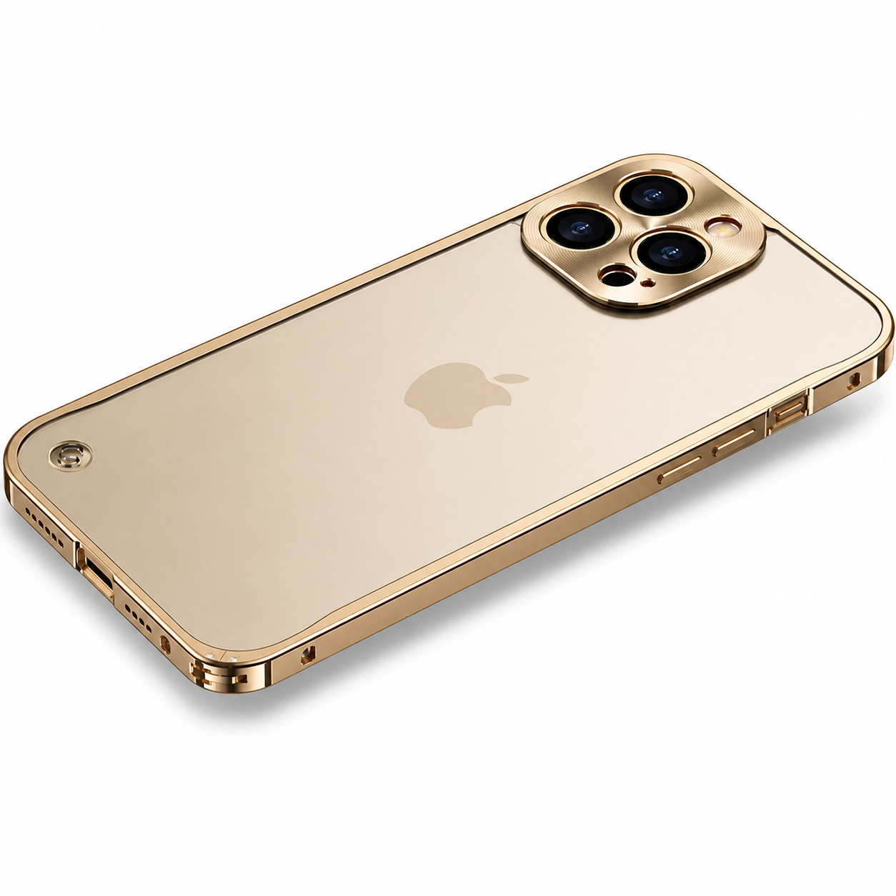 Premium Luxury iPhone Case MagSafe Compatible Aluminum Metal Frame Cover Shockproof Full Camera Protection Magnetic Fit Wireless Charging Slim Design Finish