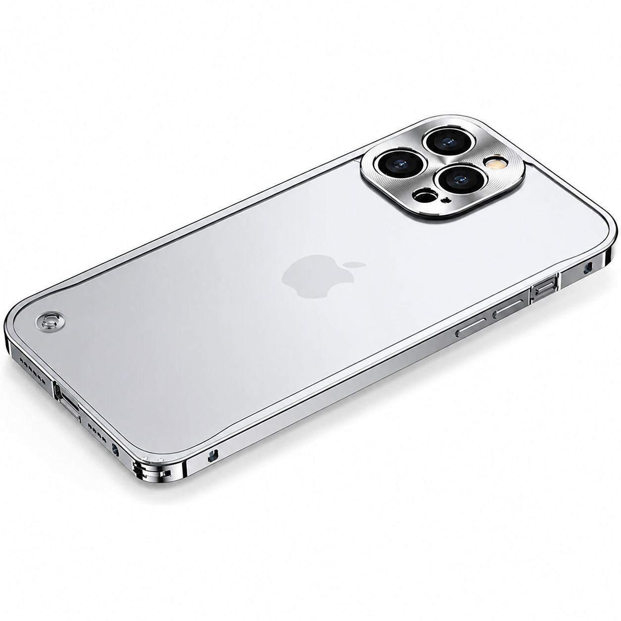 Premium Luxury iPhone Case MagSafe Compatible Aluminum Metal Frame Cover Shockproof Full Camera Protection Magnetic Fit Wireless Charging Slim Design Finish