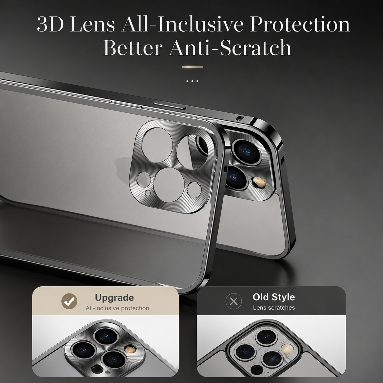 Premium Luxury iPhone Case MagSafe Compatible Aluminum Metal Frame Cover Shockproof Full Camera Protection Magnetic Fit Wireless Charging Slim Design Finish