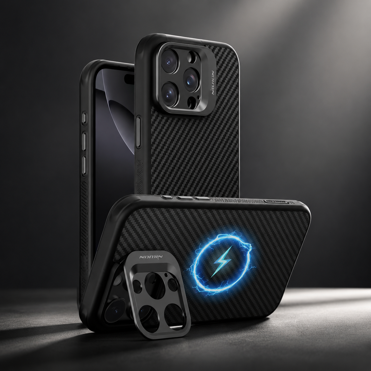 Premium Luxury iPhone Case MagSafe Compatible Aramid Fiber TPU Magnetic Cover Metal Camera Frame Shockproof Full Coverage Protective Durable Design Finish