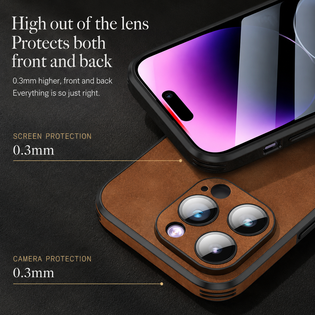 Premium Luxury iPhone Case MagSafe Compatible Canvas Texture Deer Design Cover Shockproof Bumper Frame Camera Protection Slim Protective Design Finish