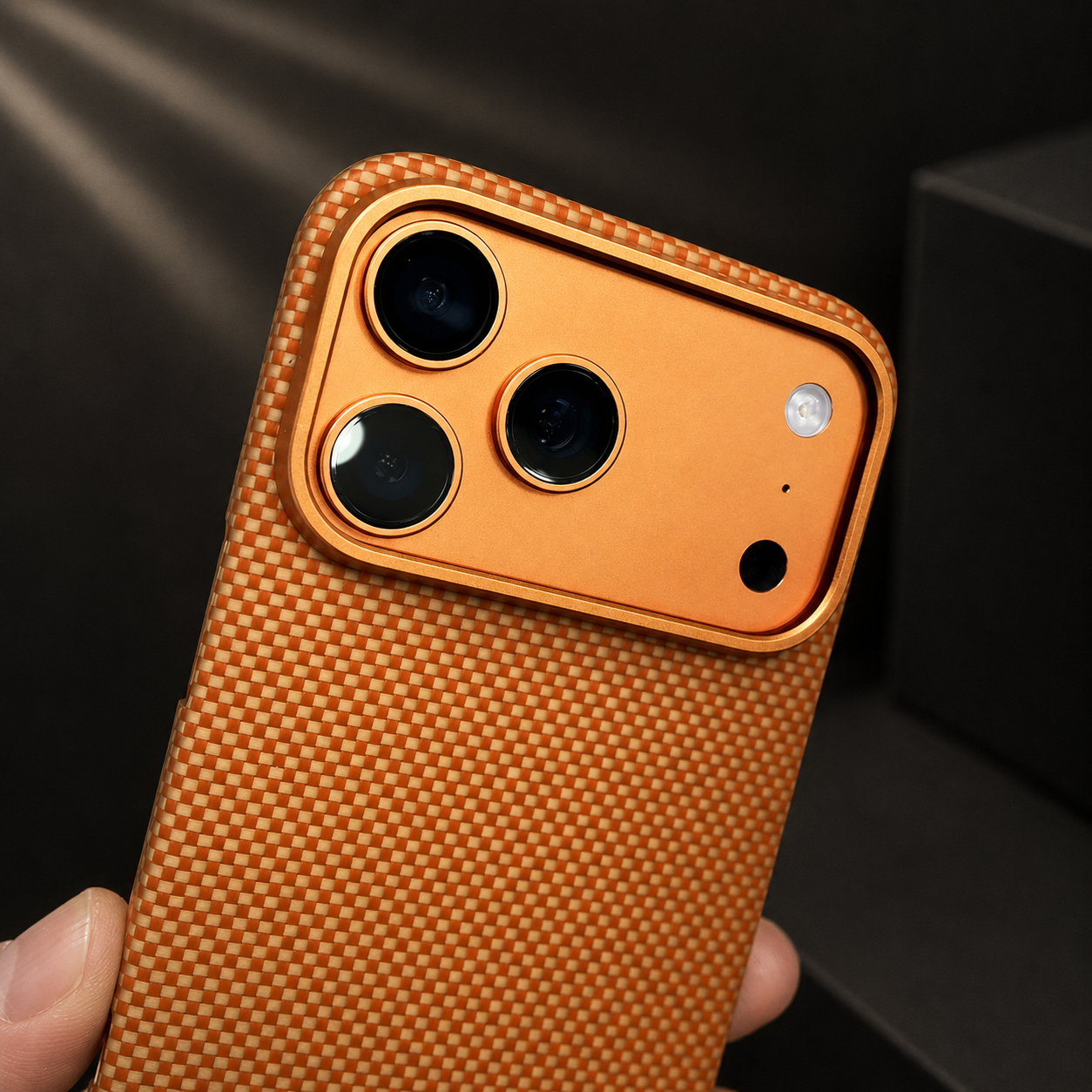 Premium Luxury iPhone Case MagSafe Compatible Carbon Aramid Fiber Cover Kevlar Build Shockproof Full Body Protective Durable Design Finish Matte