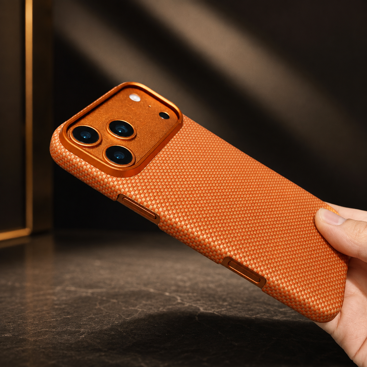 Premium Luxury iPhone Case MagSafe Compatible Carbon Aramid Fiber Cover Kevlar Build Shockproof Full Body Protective Durable Design Finish Matte