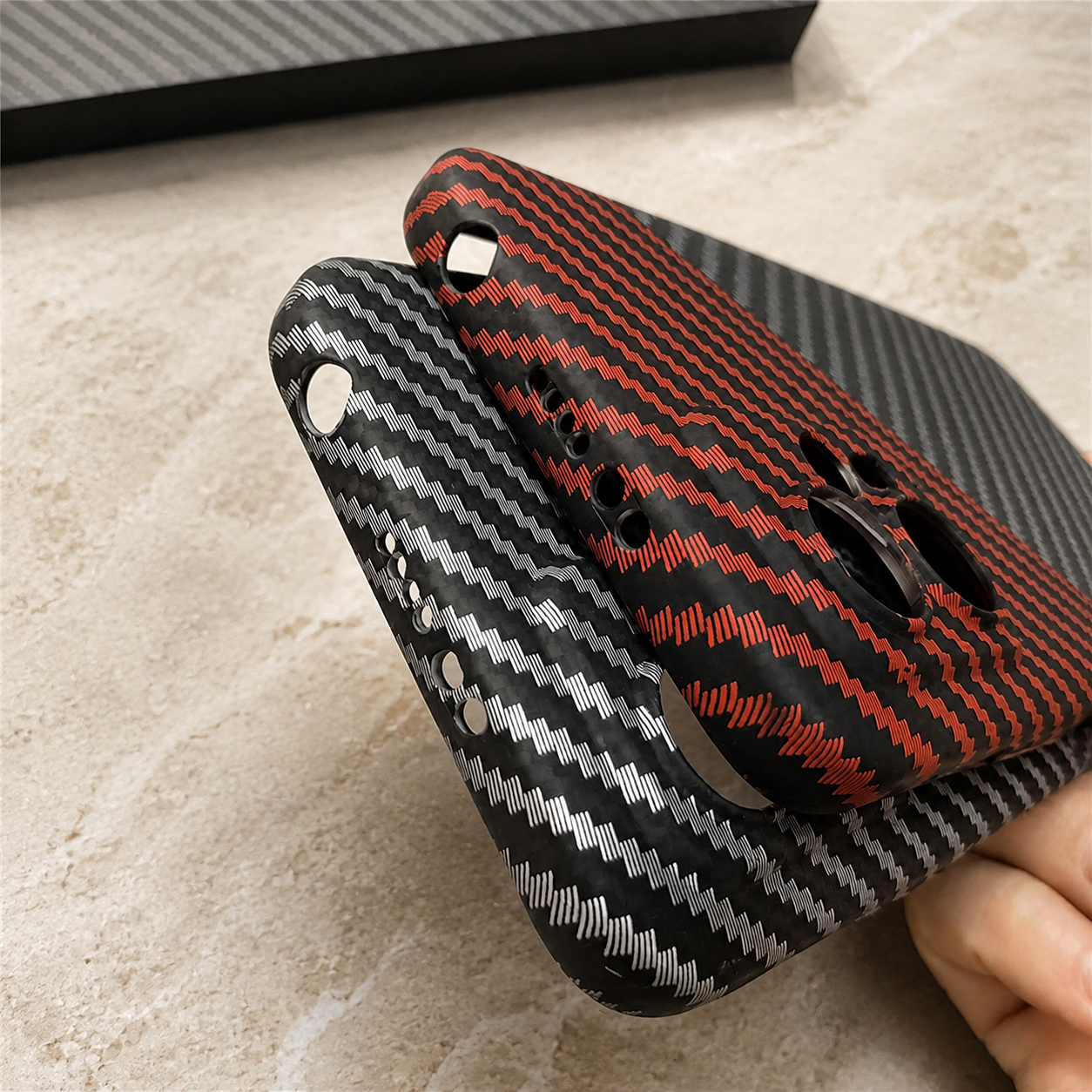 Premium Luxury iPhone Case MagSafe Compatible Carbon Fiber Texture Matte Cover Hard PC Shockproof Camera Protection Ultra Thin Slim Durable Design Finish