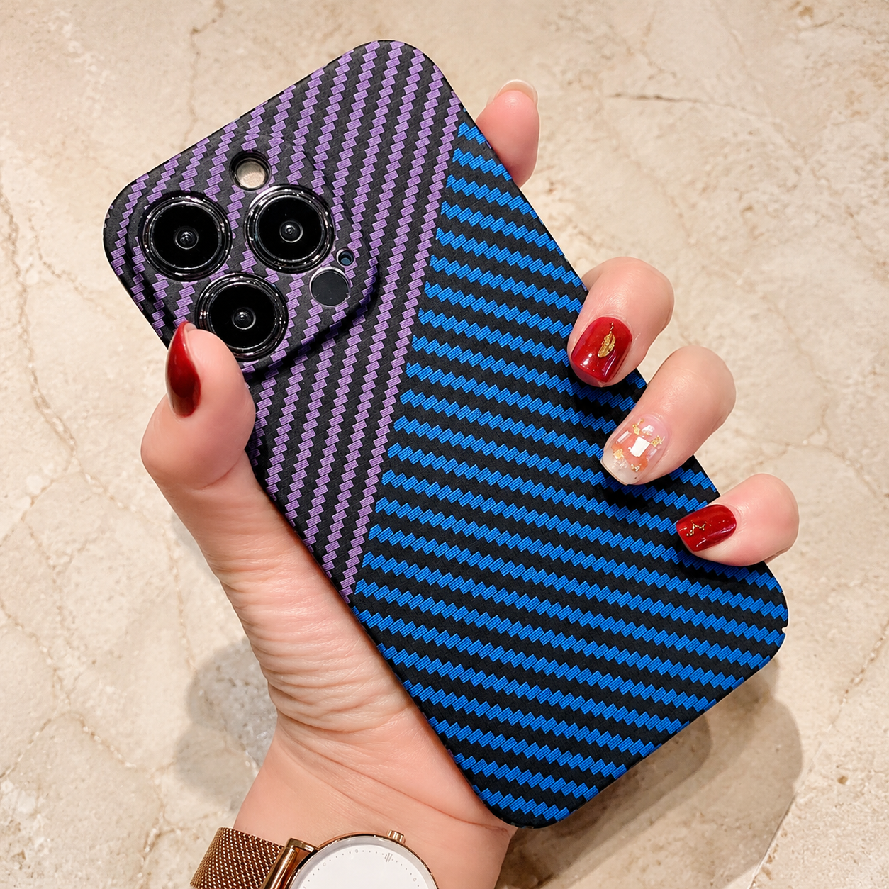 Premium Luxury iPhone Case MagSafe Compatible Carbon Fiber Texture Matte Cover Hard PC Shockproof Camera Protection Ultra Thin Slim Durable Design Finish