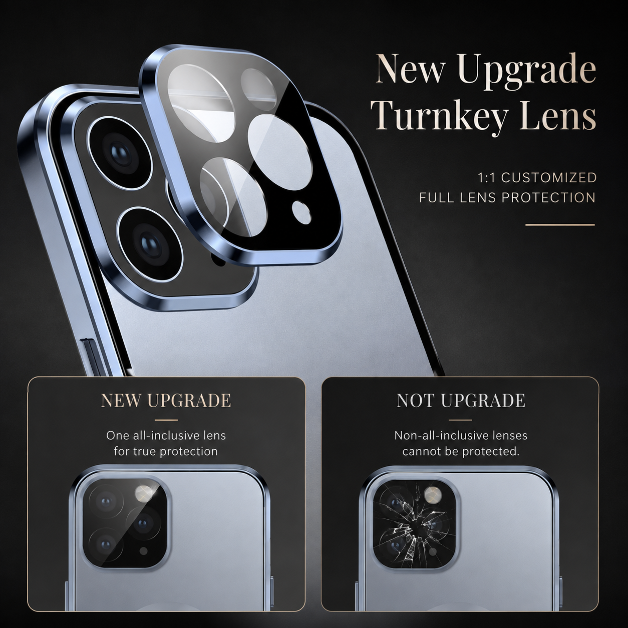 Premium Luxury iPhone Case MagSafe Compatible Double Sided Tempered Glass Metal Frame Cover Shockproof 360 Full Body Camera Protection Slim Design Finish