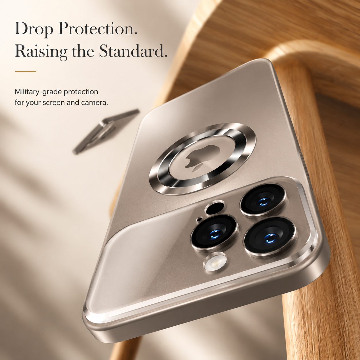 Premium Luxury iPhone Case MagSafe Compatible Electroplated Glass Cover Magnetic Shockproof Reflective Hard Back Camera Protection Slim Design Finish