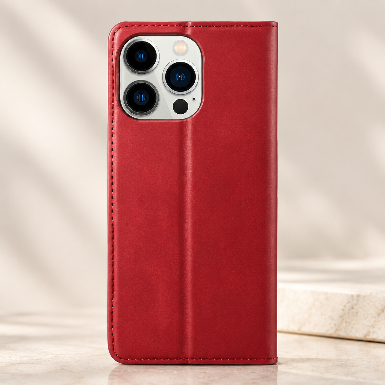 Premium Luxury iPhone Case MagSafe Compatible Flip Wallet Leather Cover Card Holder Magnetic Closure Kickstand Shockproof Camera Protection Durable Design Finish