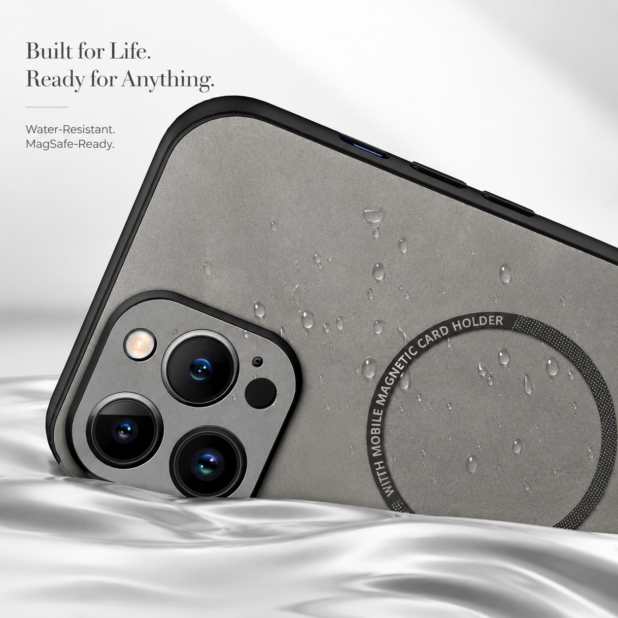 Premium Luxury iPhone Case MagSafe Compatible Genuine Leather Cover Magnetic Shockproof Camera Protection Slim Protective Durable Design Finish